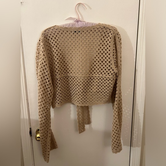 SO Wrap Knotted Knit Cardigan - Picture 2 of 4
